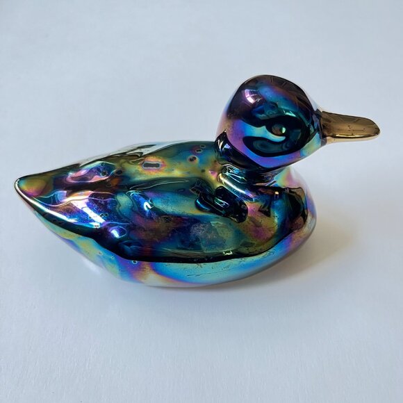 Ceramica Yapacunchi Iridescent Ceramic Duck from Ecuador - Picture 3 of 7